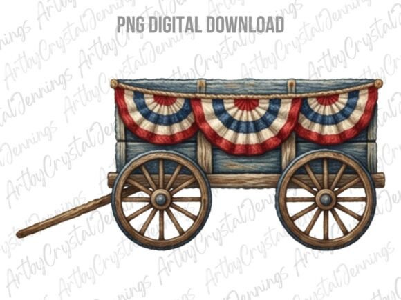 Download Patriotic Americana Wagon PNG - Png Collection