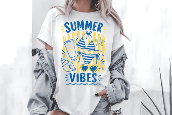 Download Summer Vibes Blue Yellow Beach PNG - Png Collection