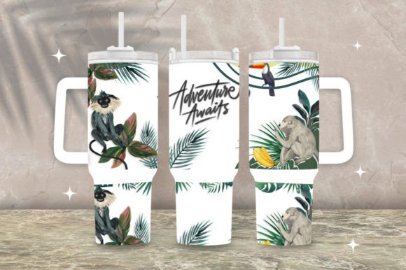 Download Stanley 40 Oz Tropical Tumbler Wrap Png - Png Collection