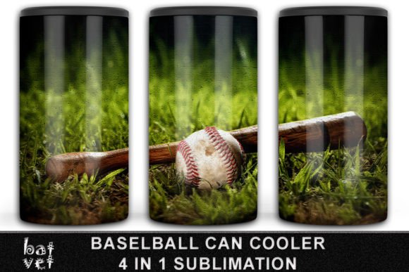 Download 4 in 1 Baseball Can Cooler PNG Design - Png Collection