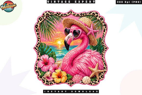 Download Tropical Flamingo Sunset Beach PNG - Png Collection