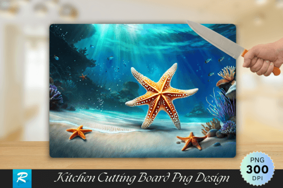 Download Starfish Cutting Board PNG Design - Png Collection