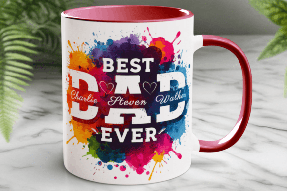 Download Fathers Day Dad Mug Wrap Personalize Png - Png Collection