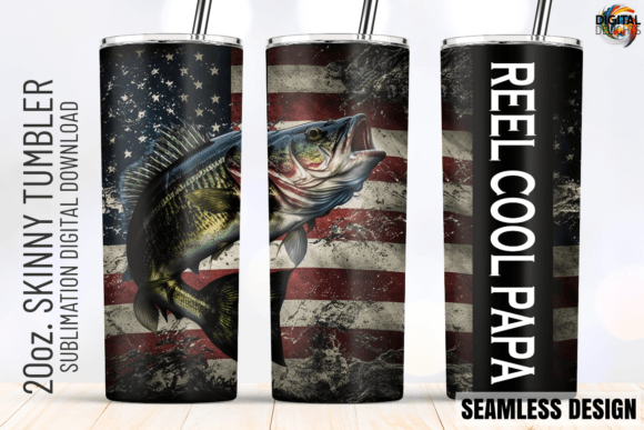 Download Reel Cool Papa, Bass Fishing Tumbler PNG - Png Collection