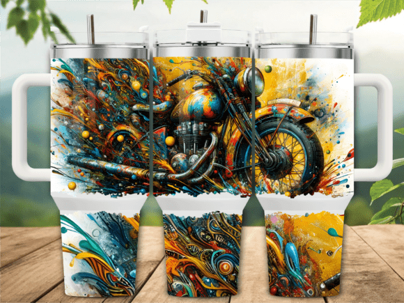 Download Abstract Paint Splatter 40oz Tumbler Png - Png Collection