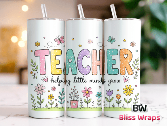 Download Pastel Teacher Tumbler Wrap PNG - Png Collection