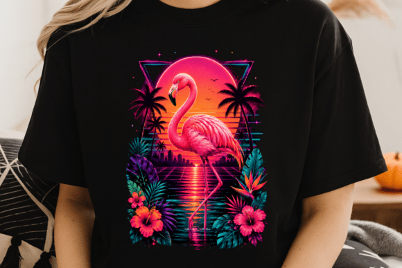 Download Neon Tropical Flamingo PNG - Png Collection