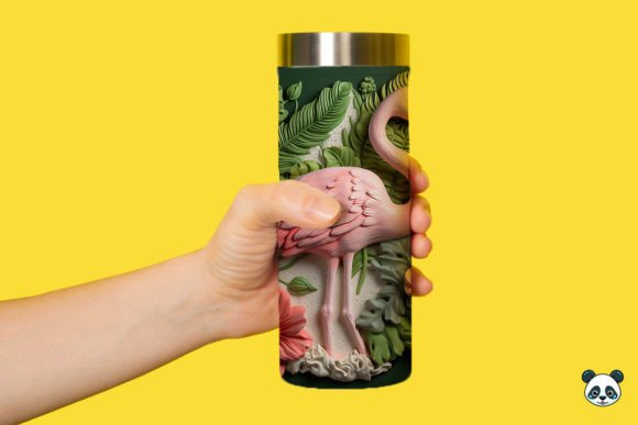 Download 3D Flamingo Tumbler Wrap PNG - Png Collection