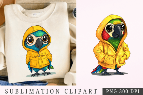 Download Cute Cartoon Parrot Clipart Png - Png Collection