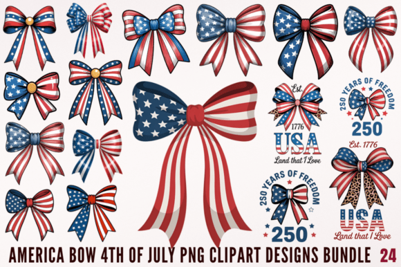 Download America Bow 4th of July PNG Designs Bund - Png Collection