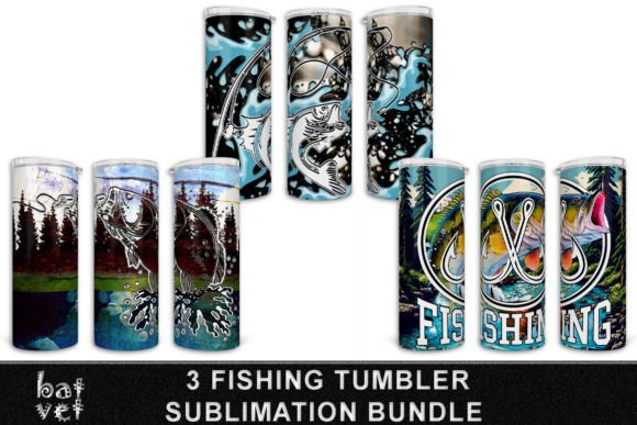 Download Fishing Tumbler PNG Bundle Sublimation - Png Collection