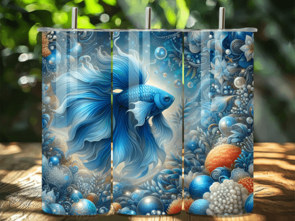 Download Majestic Betta Fish Swimming Tumbler PNG - Png Collection