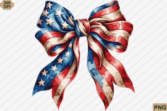 Download USA Coquette Bow 4th of July PNG - Png Collection
