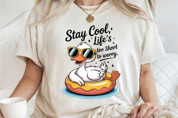 Download Stay Cool Tubing Duck Shirt PNG - Png Collection