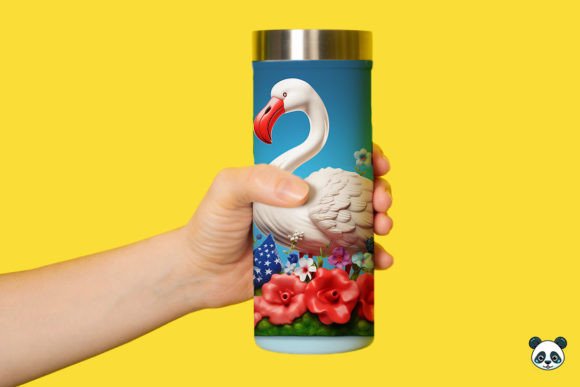 Download Patriotic 3D Flamingo Tumbler Wrap Png - Png Collection