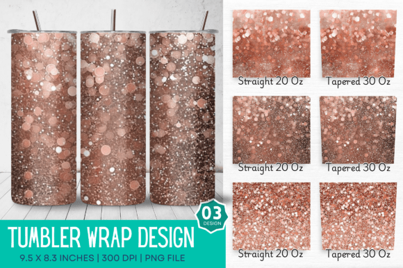 Download Rose Gold Glitter Sublimation Tumbler - Premium Resources