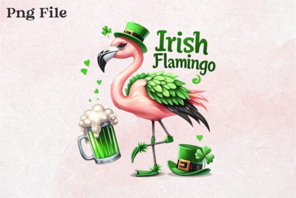 Download Irish Flamingo St. Patrick's Day PNG - Png Collection