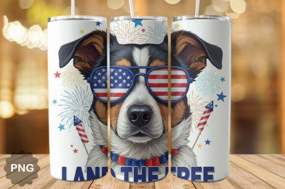 Download Land of the Free Dog Tumbler Wrap PNG - Png Collection