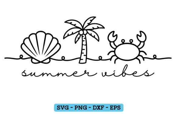 Download Summer Vibes PNG SVG, Seashells - Png Collection