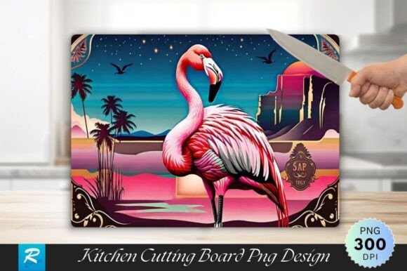 Download Flamingo Cutting Board Sublimation PNG - Png Collection
