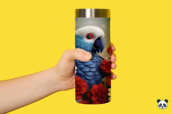Download Patriotic 3D Parrot Tumbler Wrap Png 5 - Png Collection