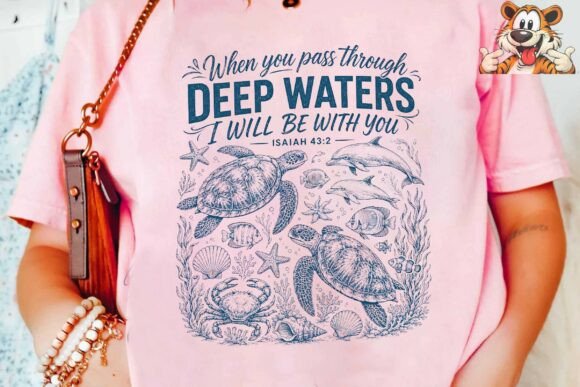 Download Ocean Bible Verse Sea Turtle PNG Design - Png Collection
