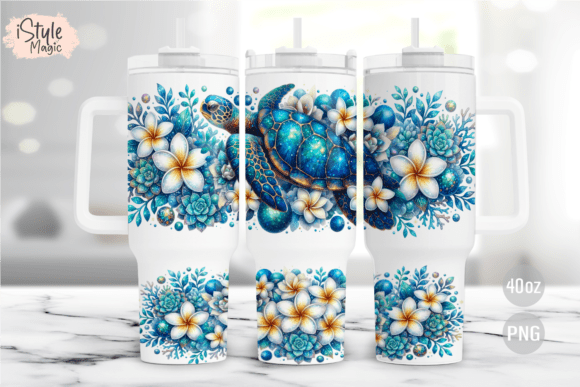 Download Sea Turtle 40oz Tumbler Wrap PNG - Png Collection